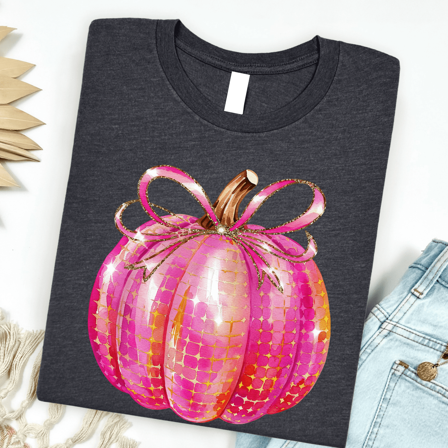 Pink Disco Pumpkin Graphic Tee