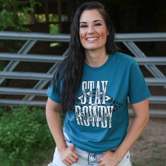 Stay Rowdy Aztec Soft Graphic Tee