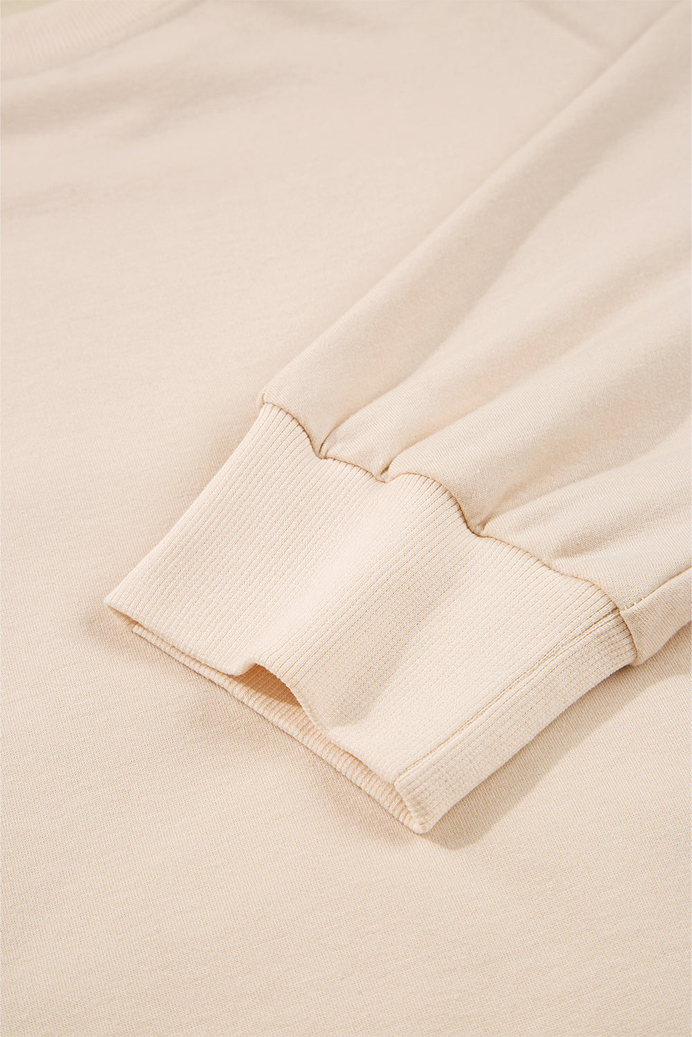 Floral Patch Raw Edge Drop Shoulder Top