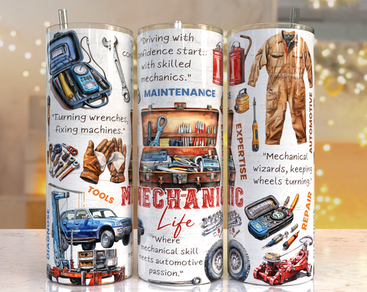 Mechanic Life Stainless steel tumbler