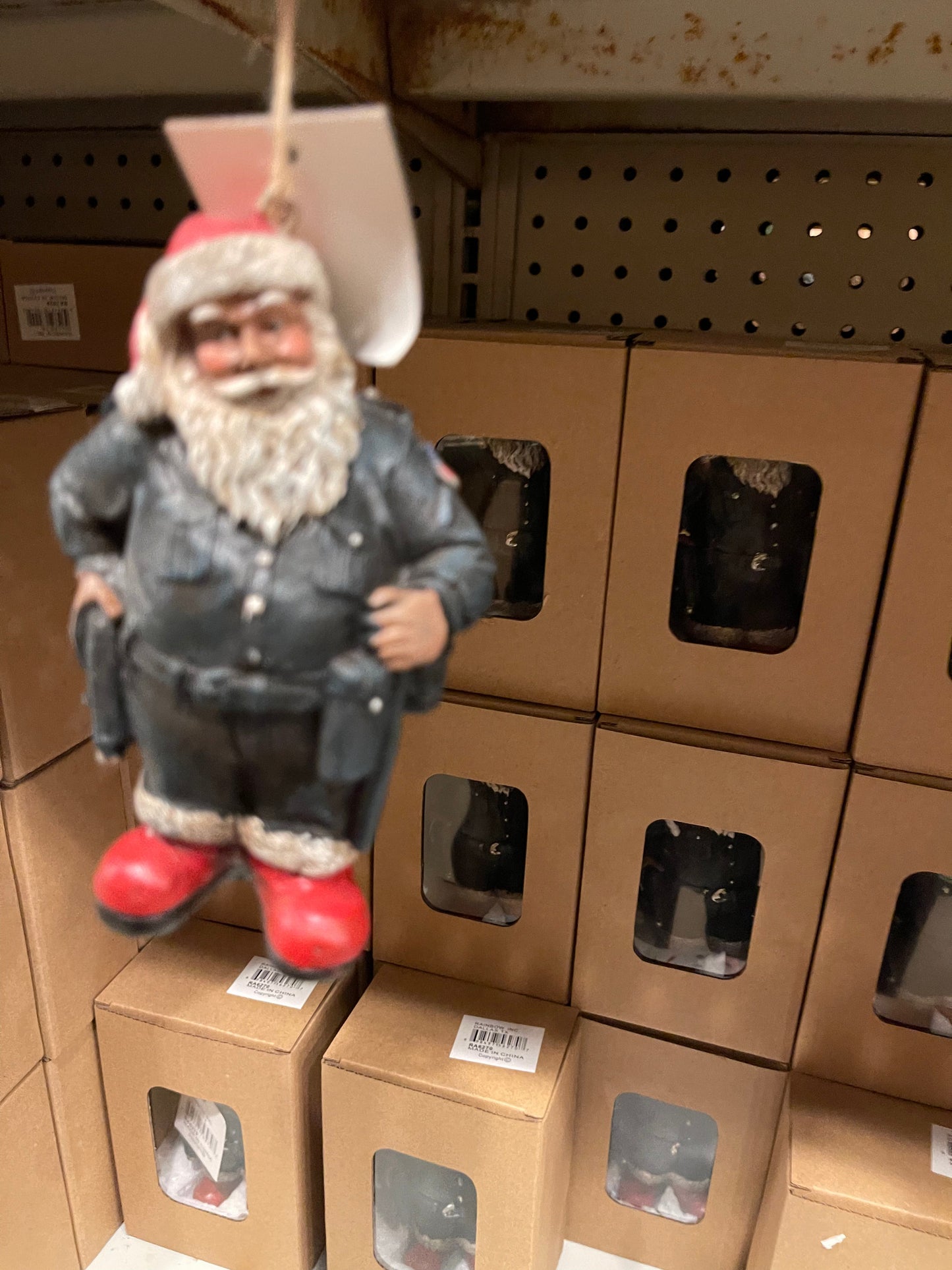 Santa Cop Ornament