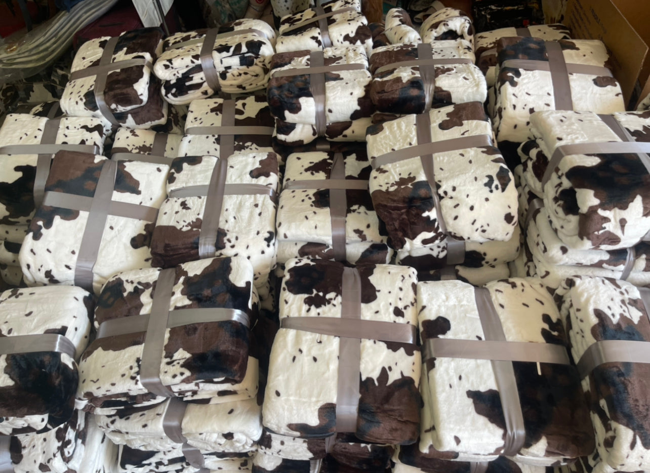 Cow Print Super Plush Blanket