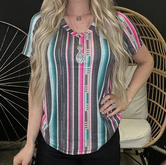 Serape Heart top