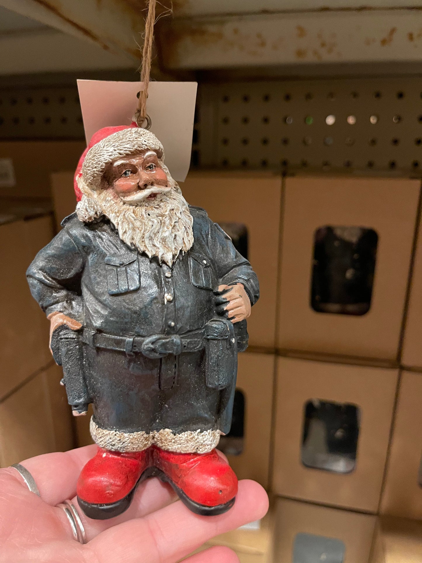 Santa Cop Ornament