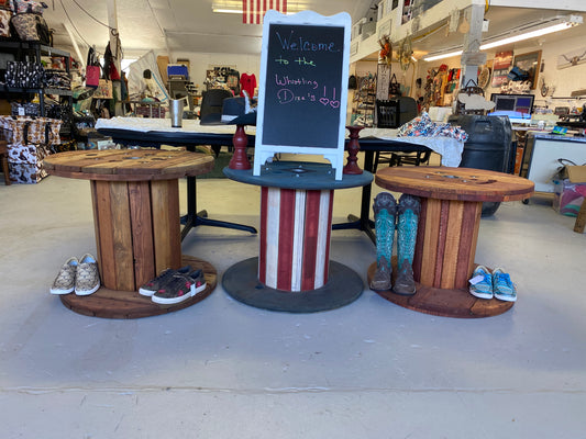 Painted Wooden Spools