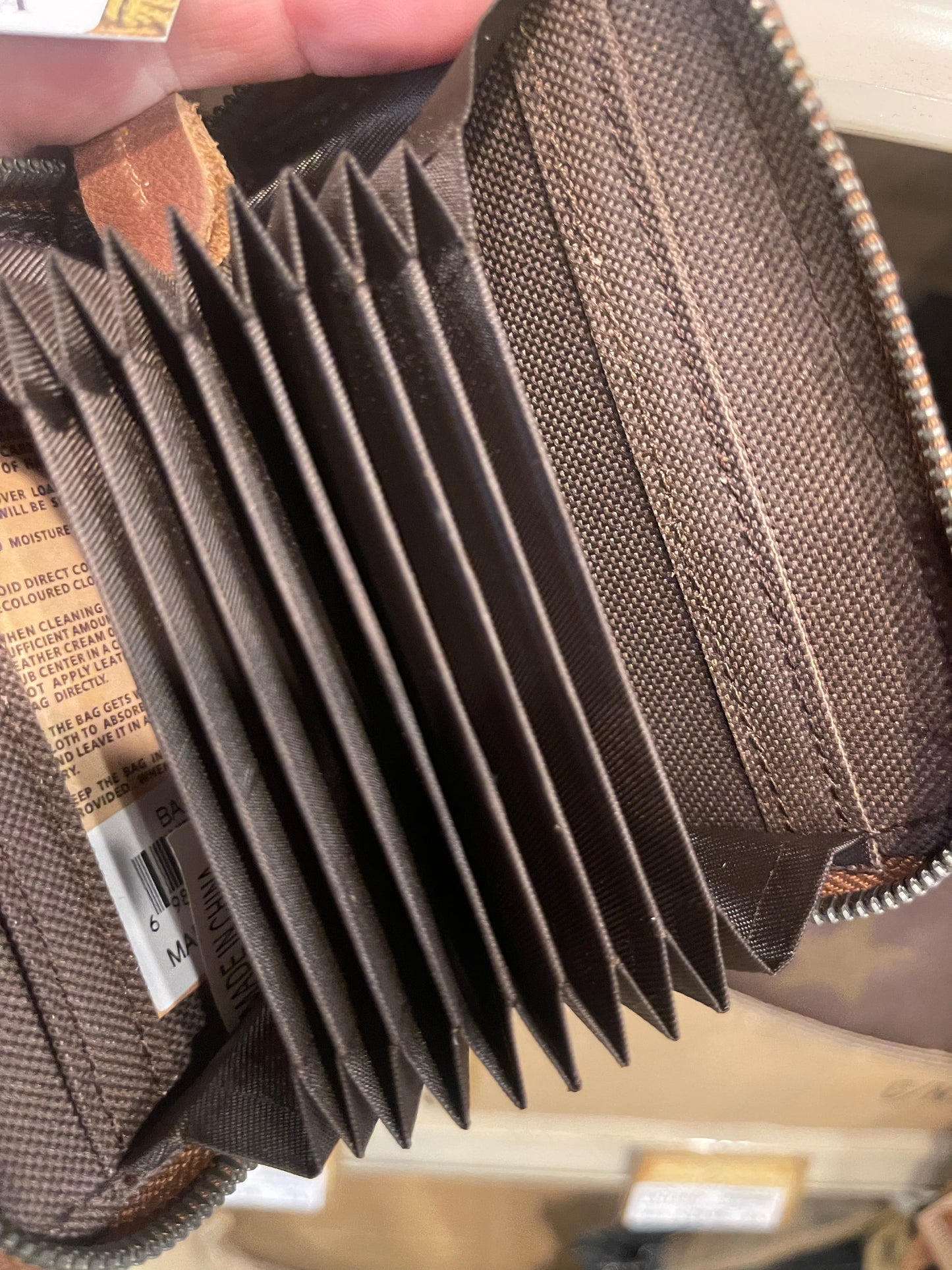 Leather Aztec Wallet Card Holder