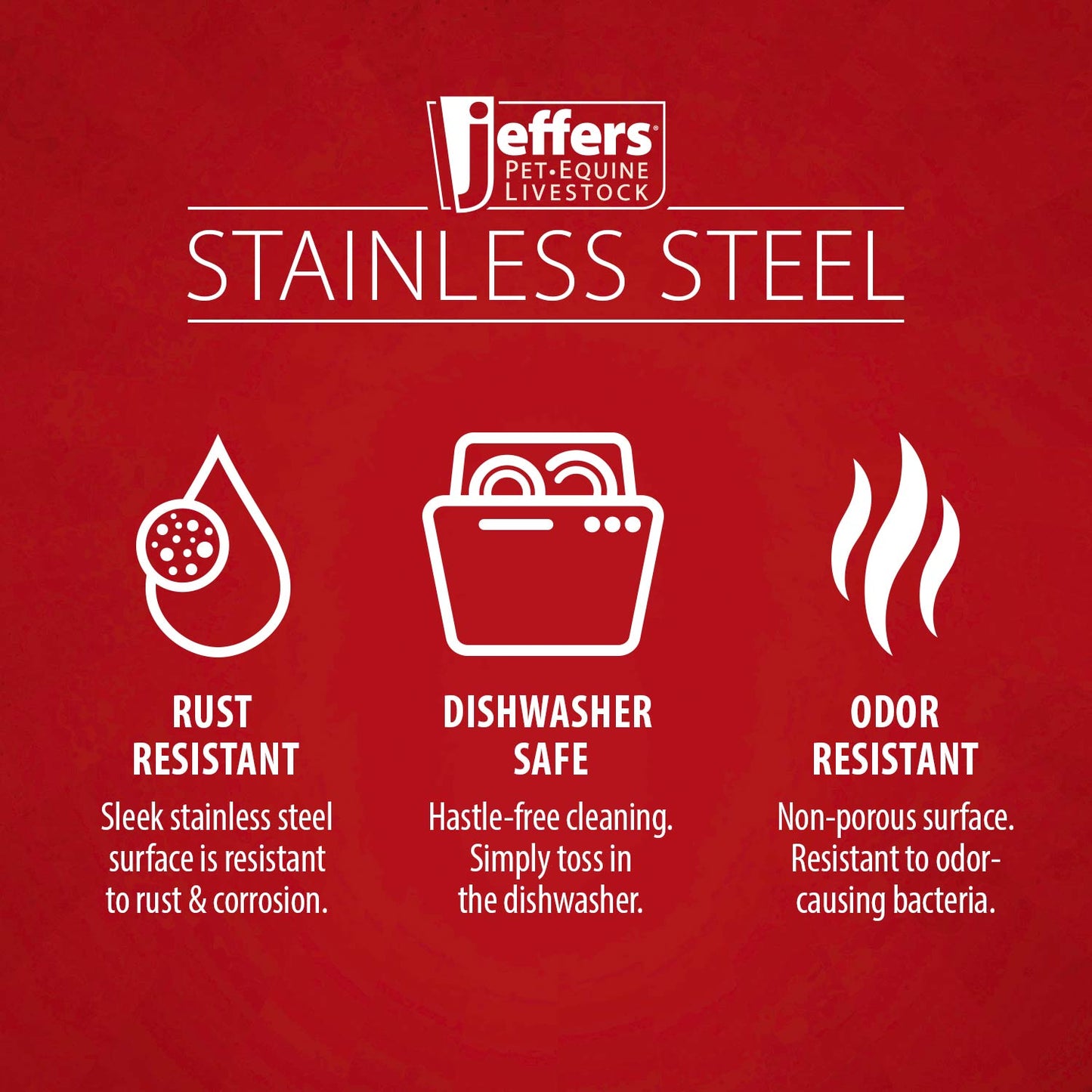 Jeffers Multi-Purpose Stainless Steel Pails with Handle