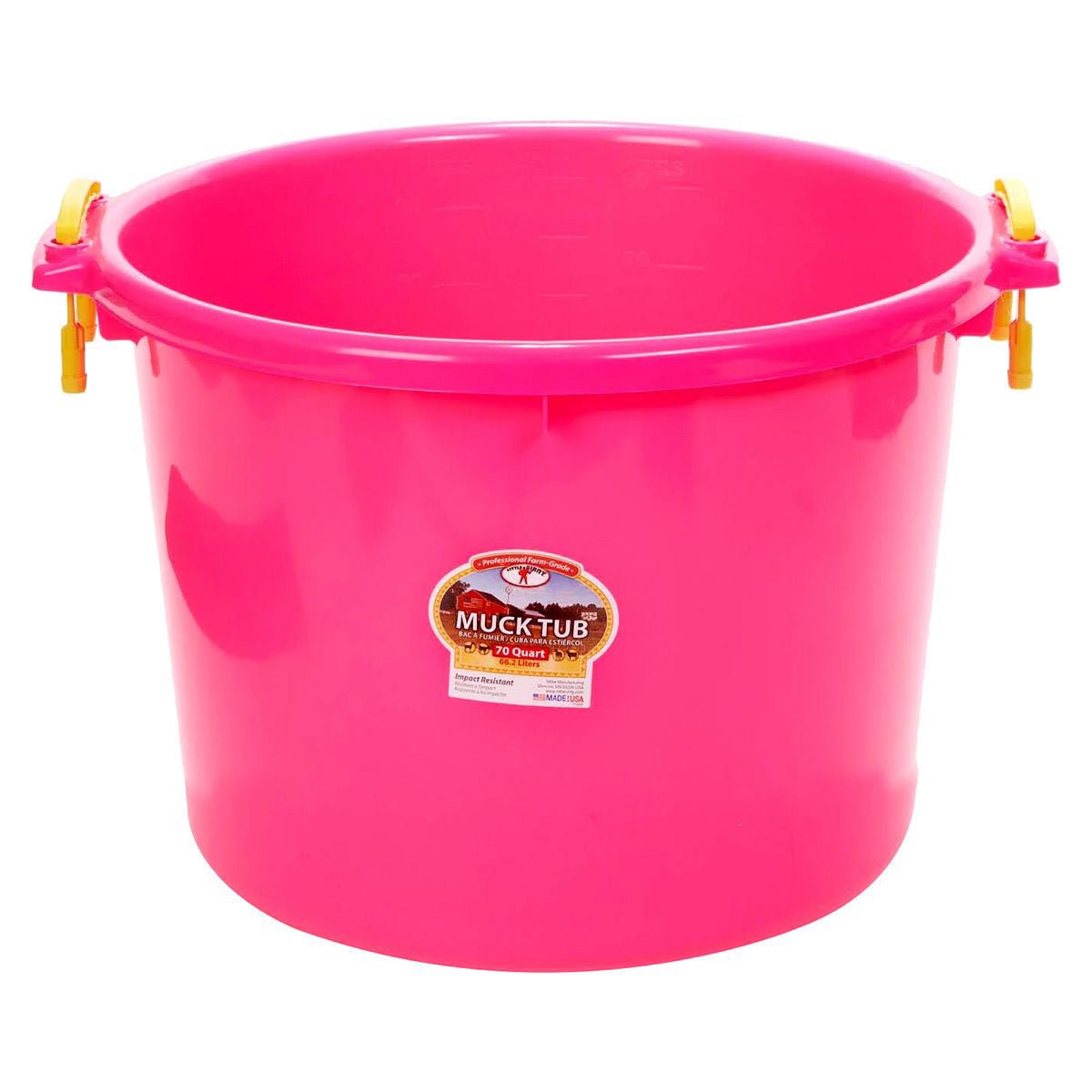 Little Giant Muck Tub – 40 & 70 Quart Heavy Duty Muck Bucket with Plastic Handles