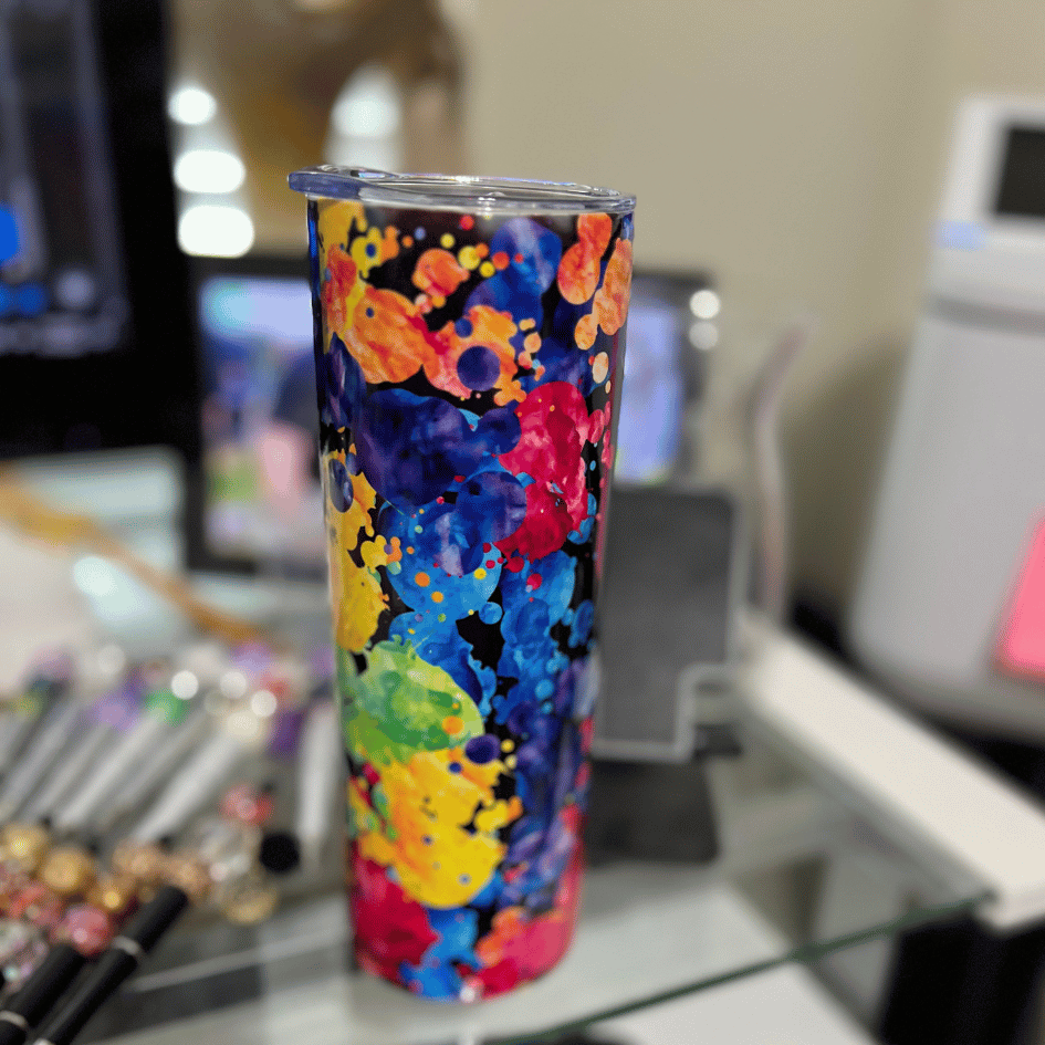 Loved Themed Color Blast Tumbler 20 oz Insulated Stainless Steel