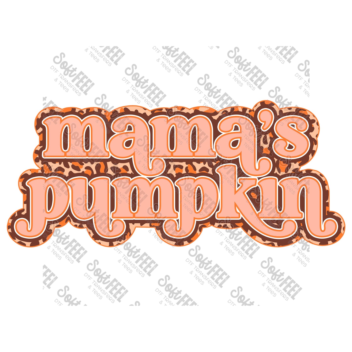 Mama's Pumpkin - Youth / Retro / Fall - Direct To Film Transfer / DTF - Heat Press Clothing Transfer