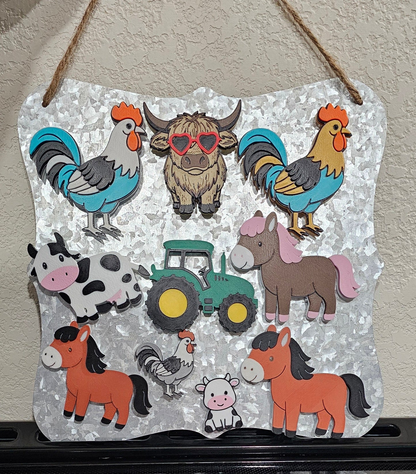 3d Farm Animal Cow Horse Tractor Magnets - Build your own farm - choice of styles