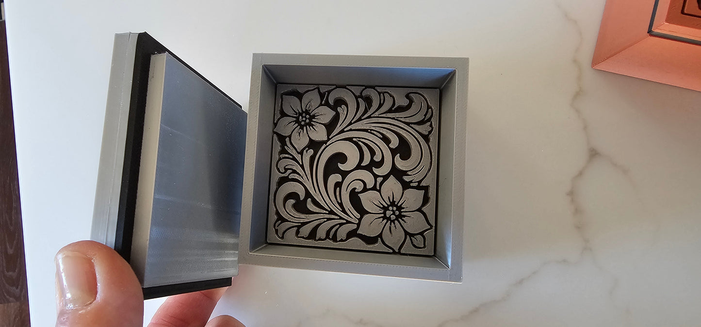 Baha Ranch 3D Tooled Gift Box - choice of colors and sizes
