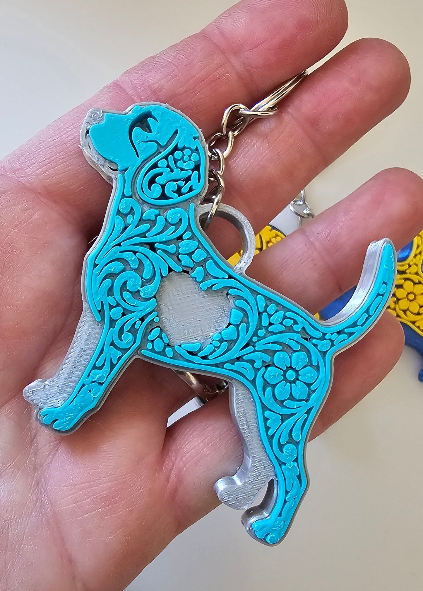 3D Print Tooled Beagle Save the Beagles Fundraiser Keychain Purse Charm Ornament Made in America