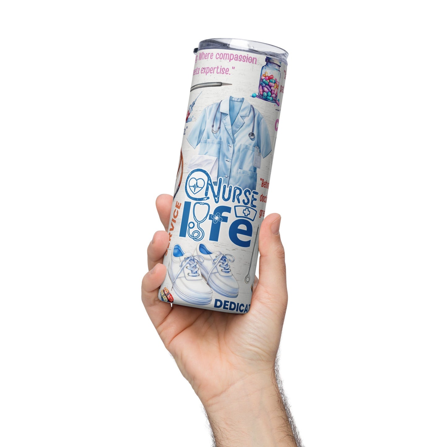 Nurse Life Lifestyle Stainless steel tumbler