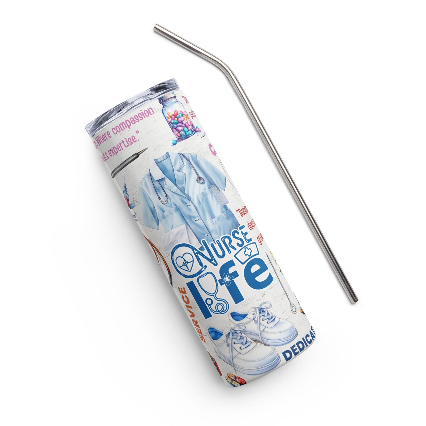 Nurse Life Lifestyle Stainless steel tumbler
