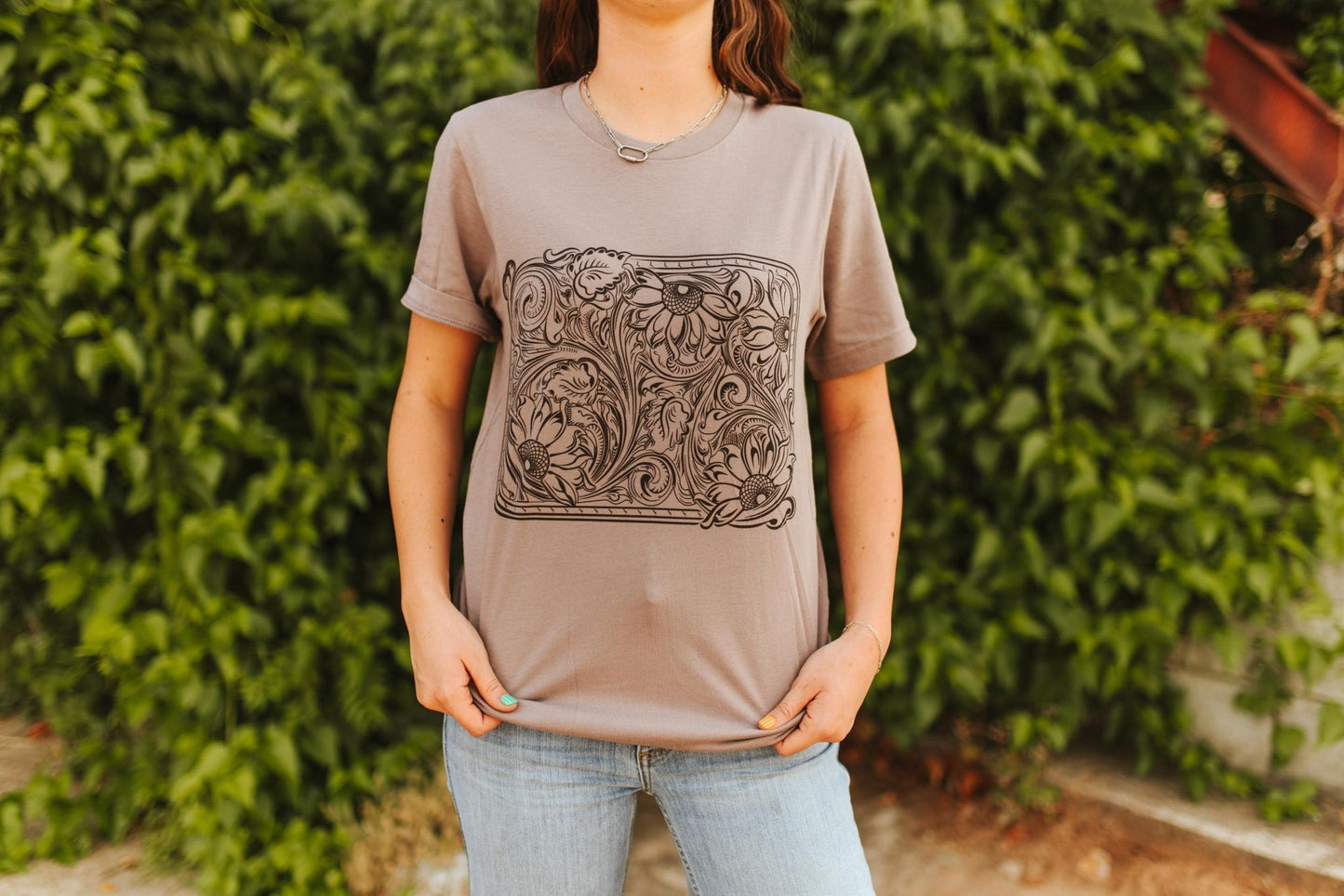 Sunflower Engraved Graphic Tee