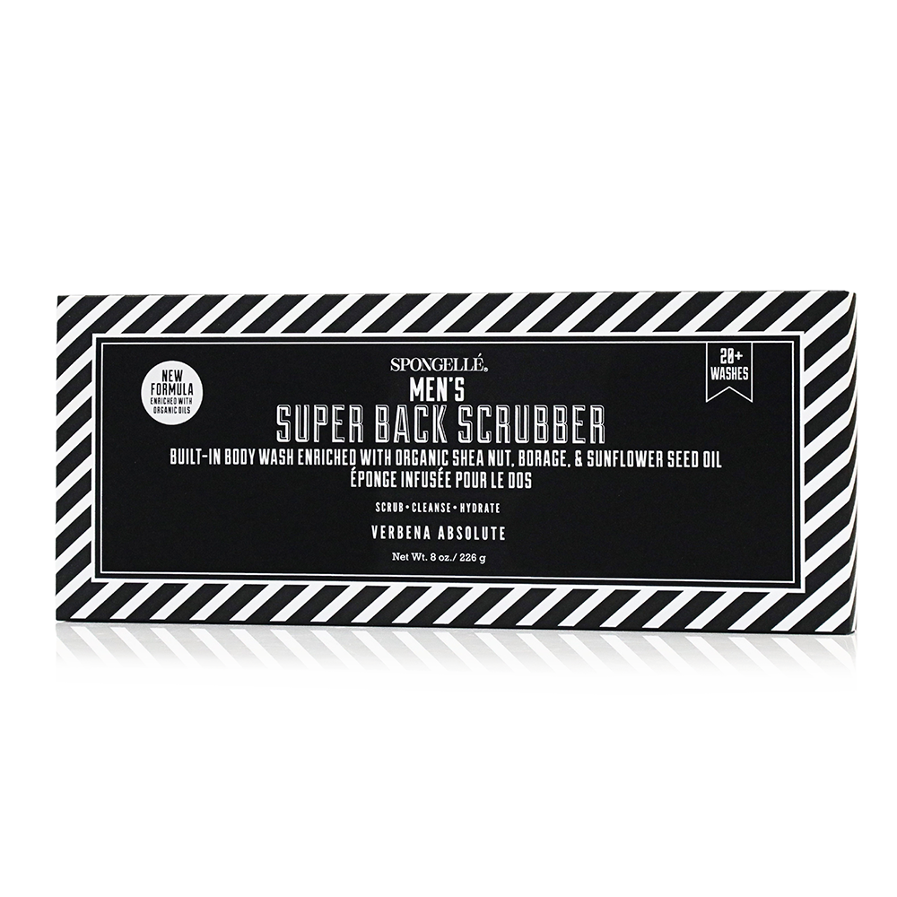 Men's Super Body Wash Infused Back Scrubber