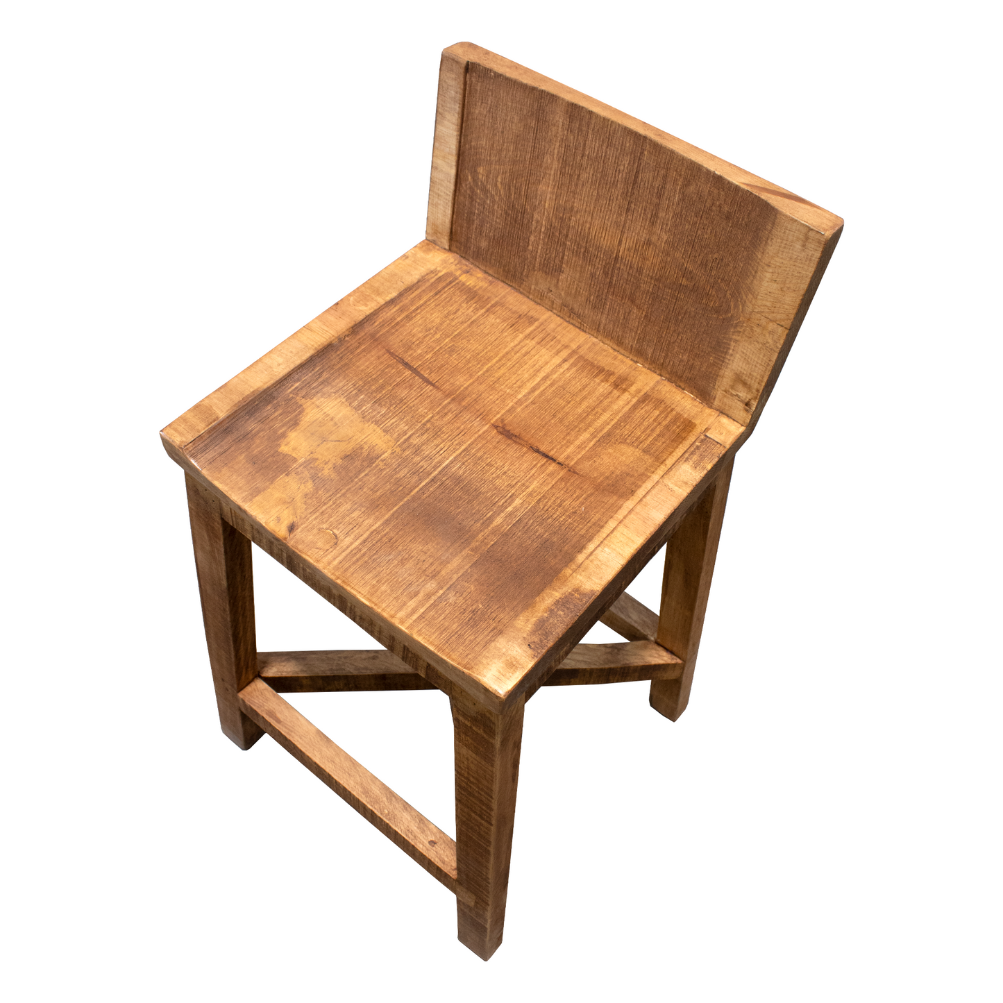 Cabana Console Rustic Bar stool in Medium Wax Finish