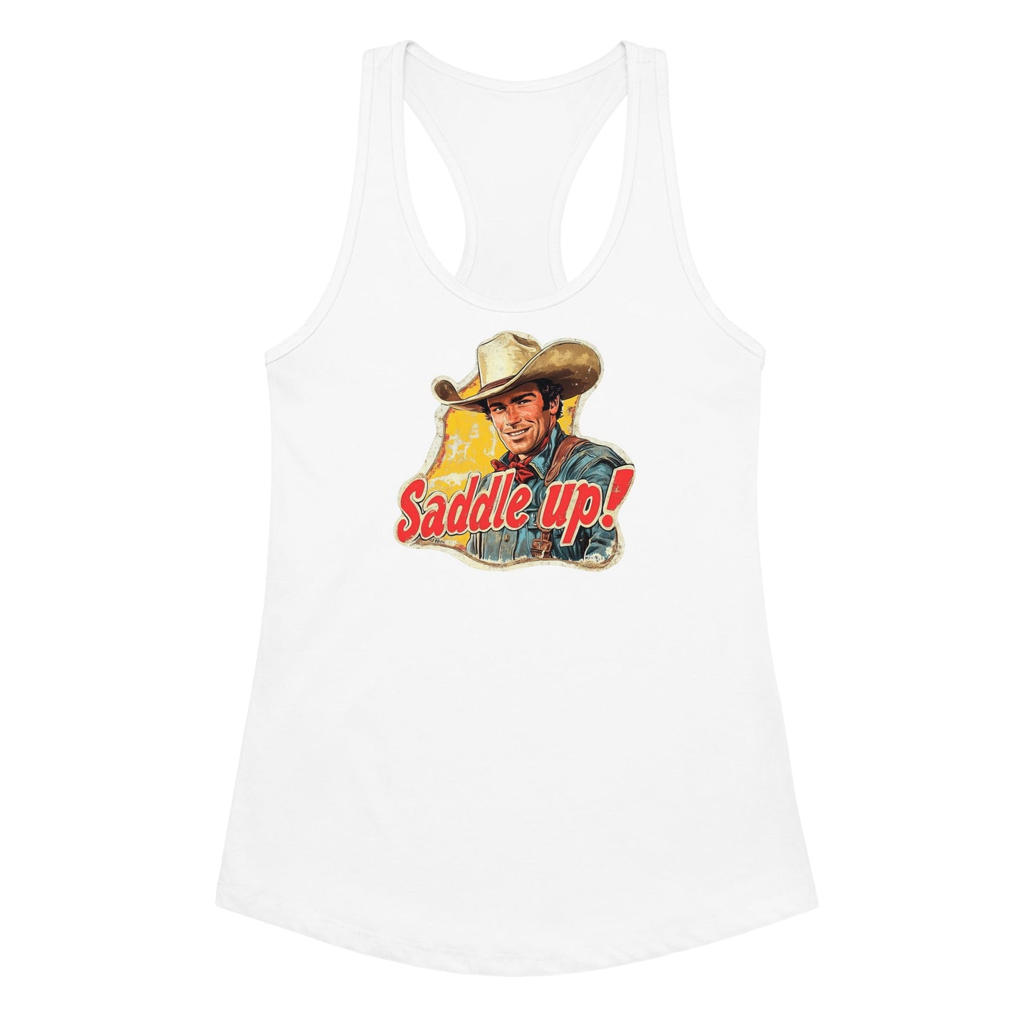 Saddle Up Women’s Fitted Racerback Tank Top