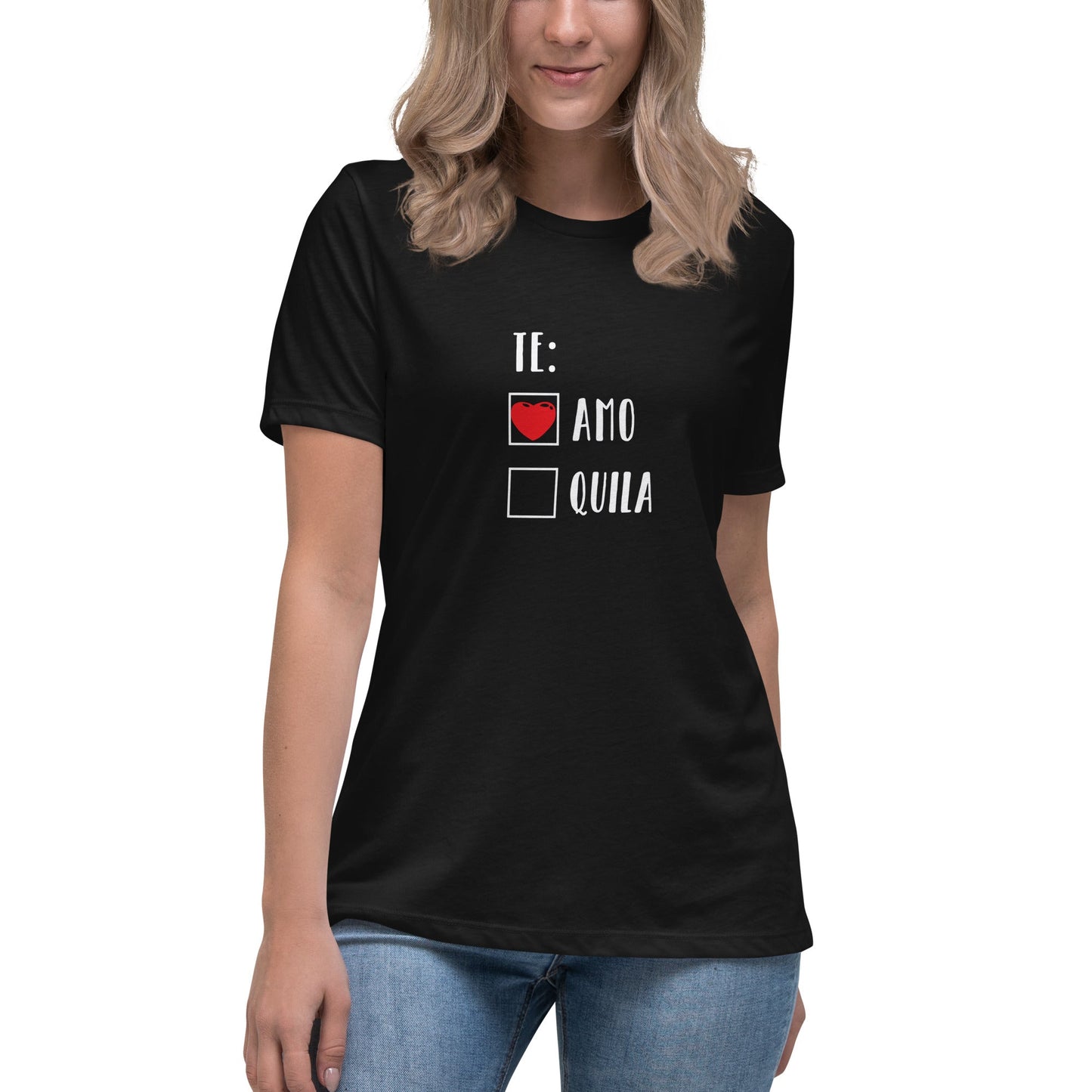 Te Amo Tee Women's Relaxed T-Shirt - Dark Colors
