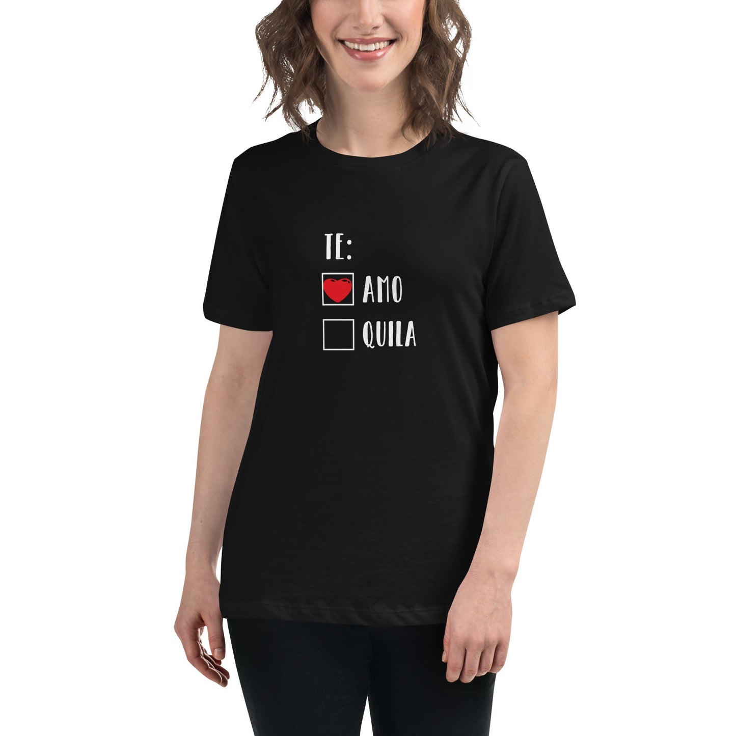 Te Amo Tee Women's Relaxed T-Shirt - Dark Colors