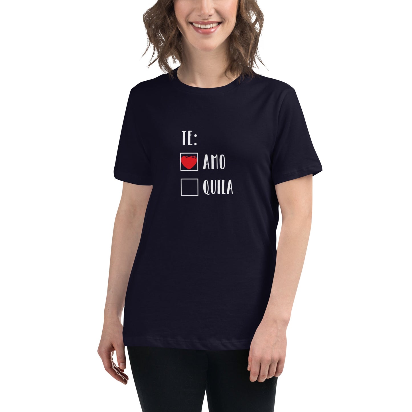 Te Amo Tee Women's Relaxed T-Shirt - Dark Colors
