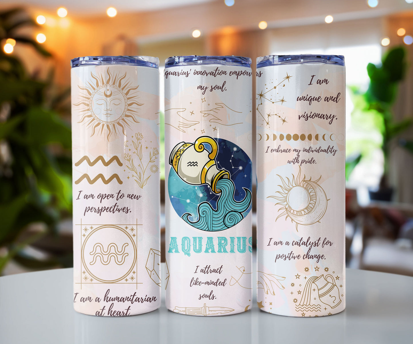 Zodiac Sign Affirmation 20 oz Insulated Tumbler