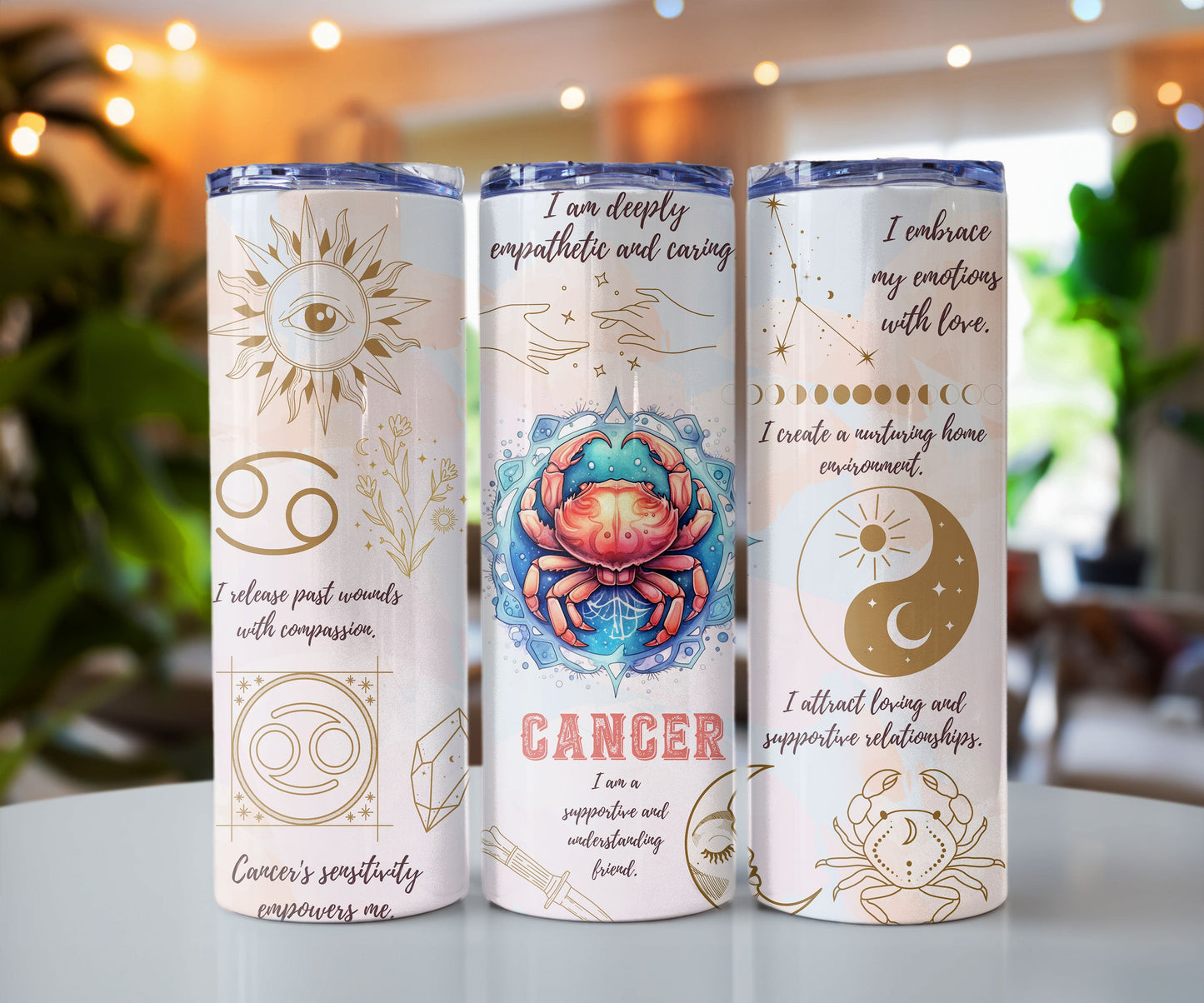 Zodiac Sign Affirmation 20 oz Insulated Tumbler