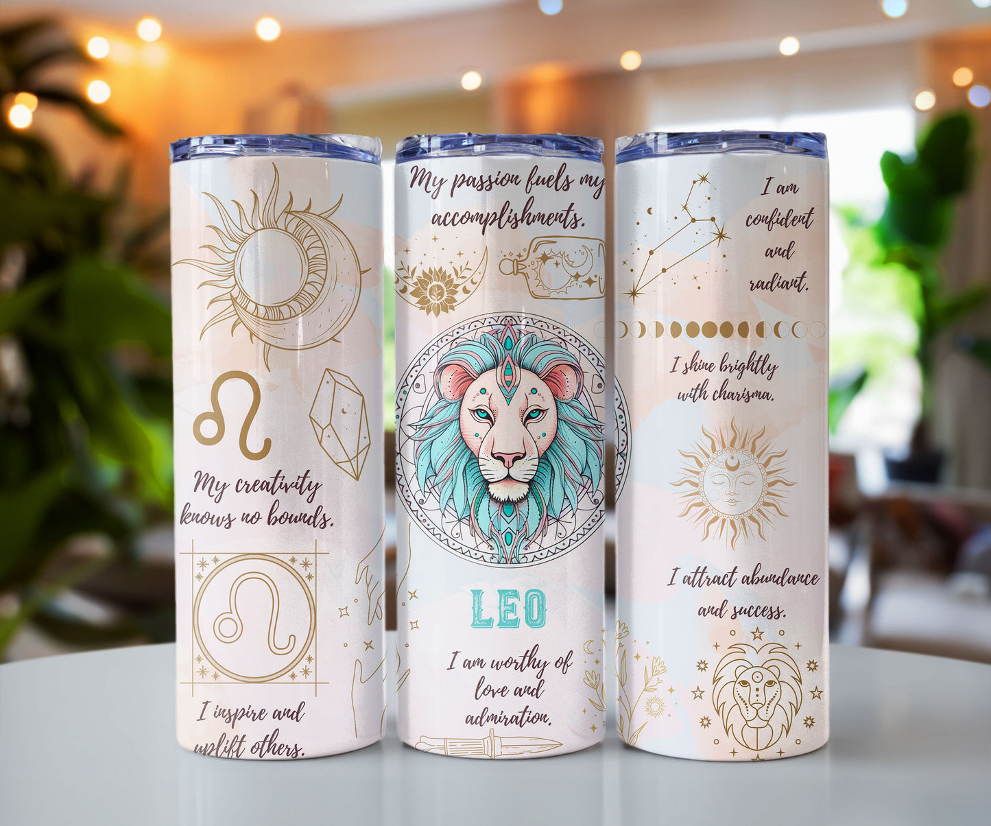 Zodiac Sign Affirmation 20 oz Insulated Tumbler