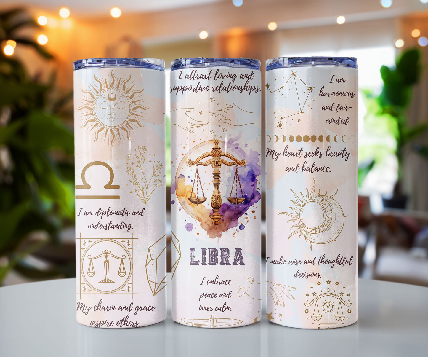 Zodiac Sign Affirmation 20 oz Insulated Tumbler