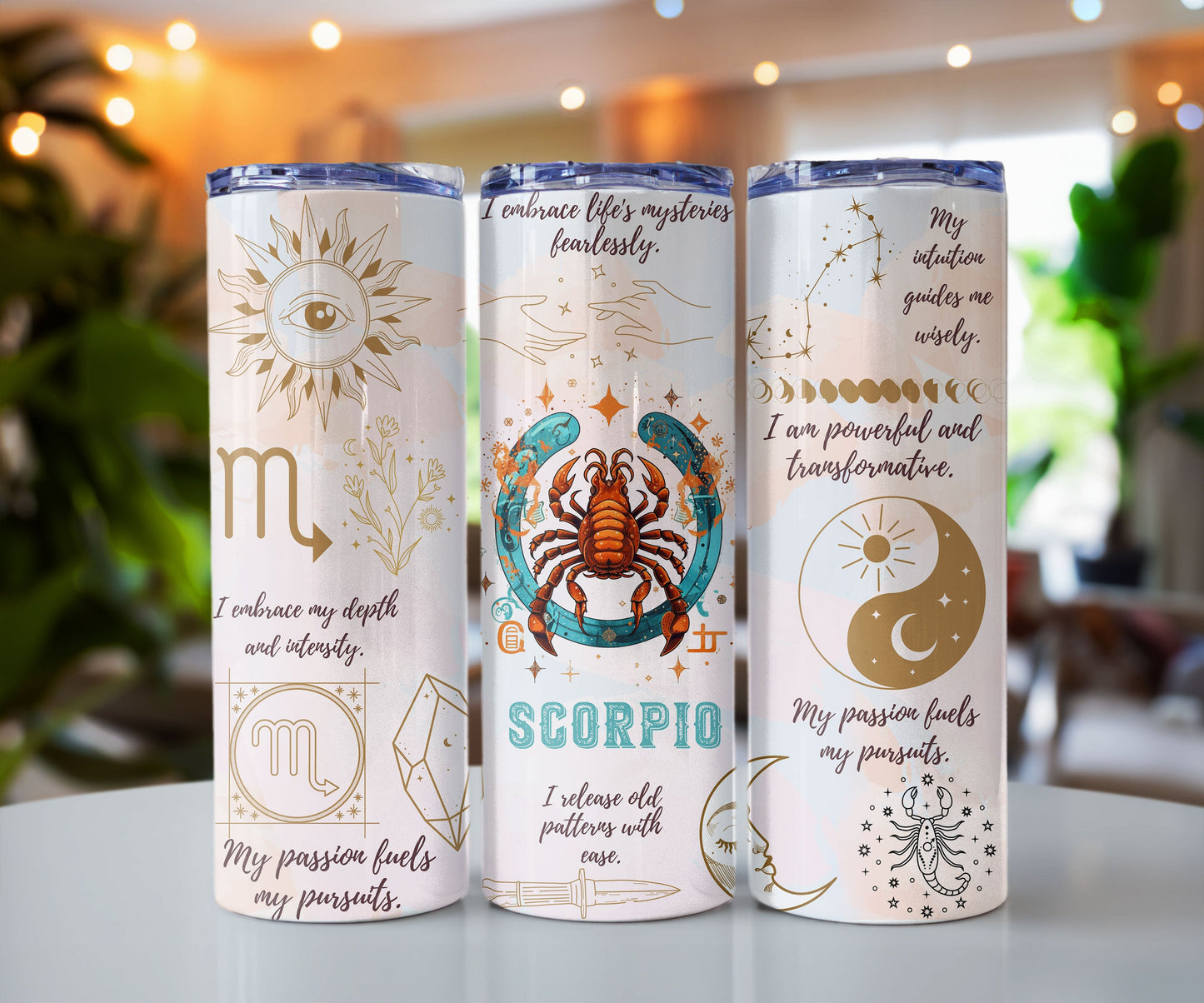 Zodiac Sign Affirmation 20 oz Insulated Tumbler