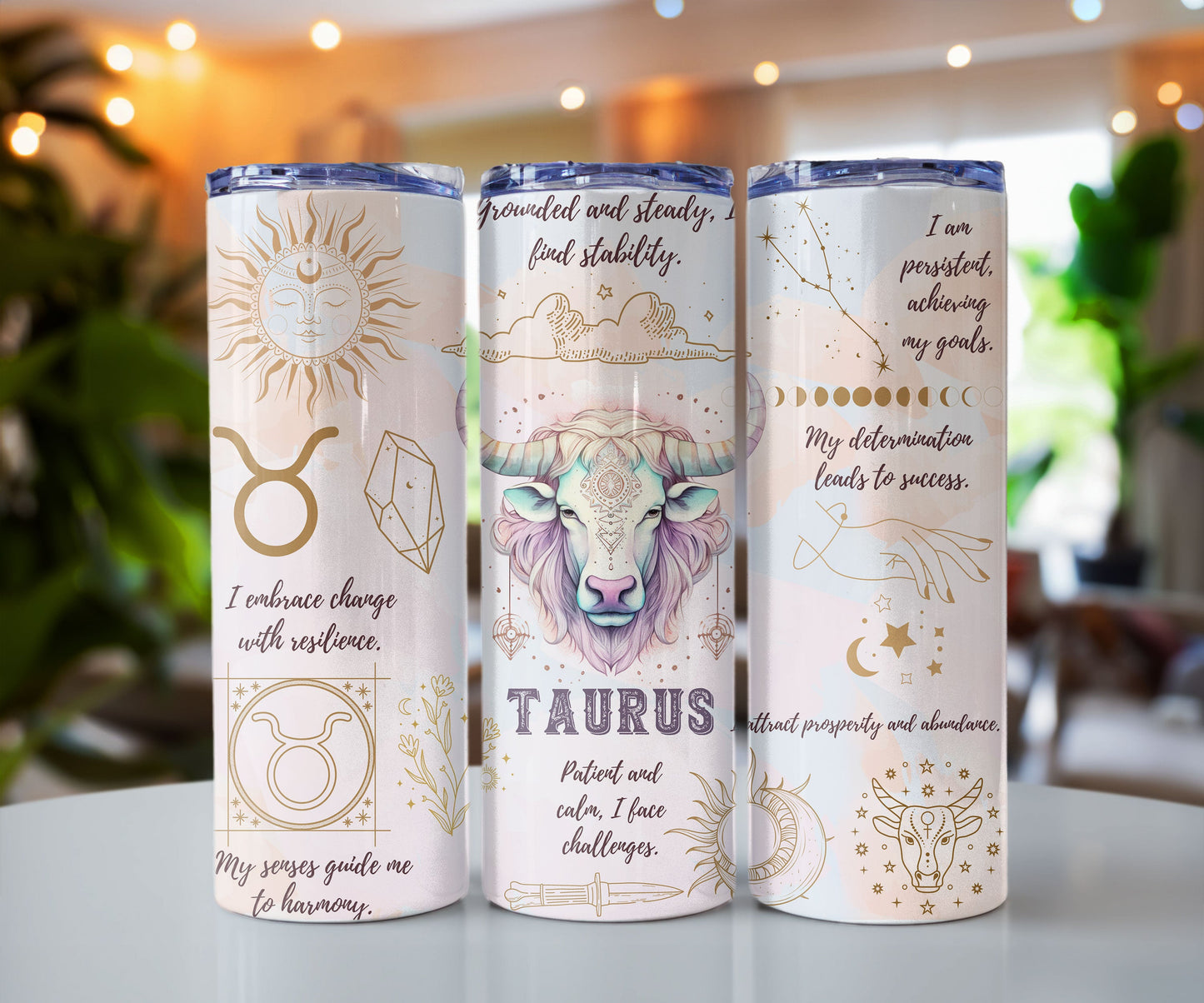 Zodiac Sign Affirmation 20 oz Insulated Tumbler
