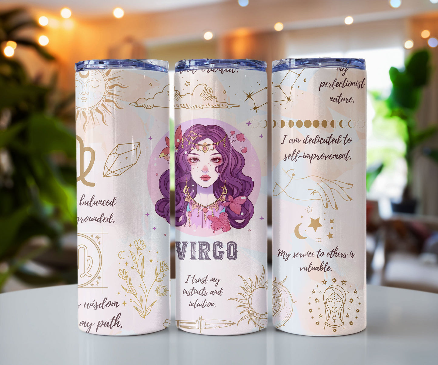Zodiac Sign Affirmation 20 oz Insulated Tumbler