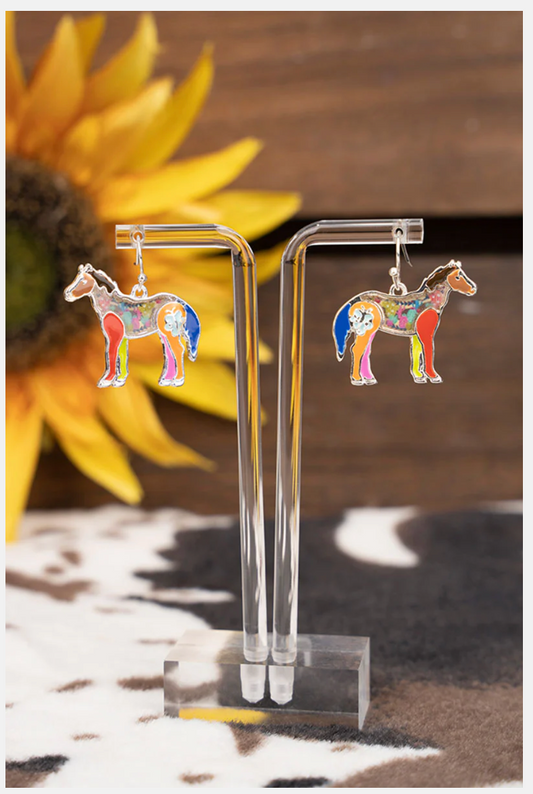 Becky Barnyard Horse Earrings