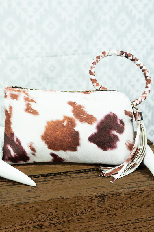 Faux Leather Bangle Clutch