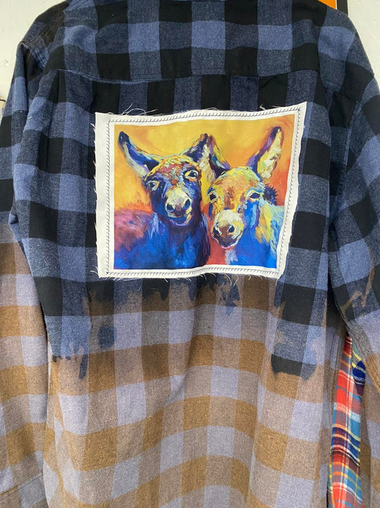 Distressed Donkey Flannel