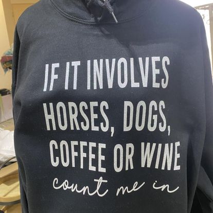 If It Involves Horses,Dogs and Coffee Crewneck