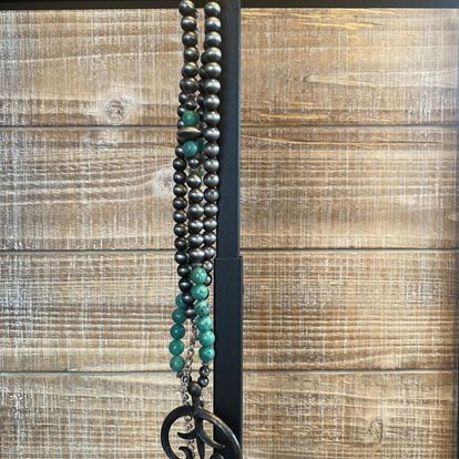 West and Co. Navajo and turquoise Long necklace